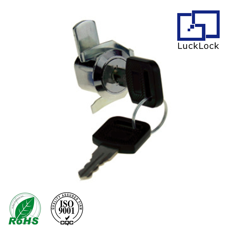 FS6250 216B Quarter Turn Disc Cam Locks with Fixed Clip For Office Cabinet Door