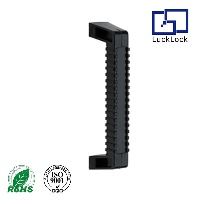 FS3085 U Shaped Black Plastic Metal Flat For Cabinet Pull Handle And Cabinet Drawer Door