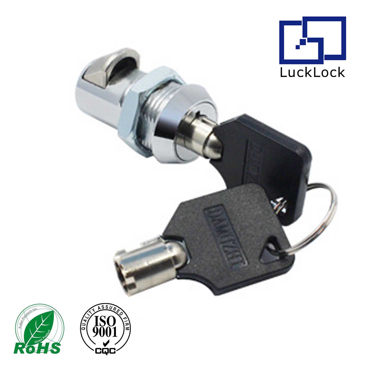 FS3227 Quarter Turn Disc Cam Locks with Fixed Clip For Office Cabinet Door