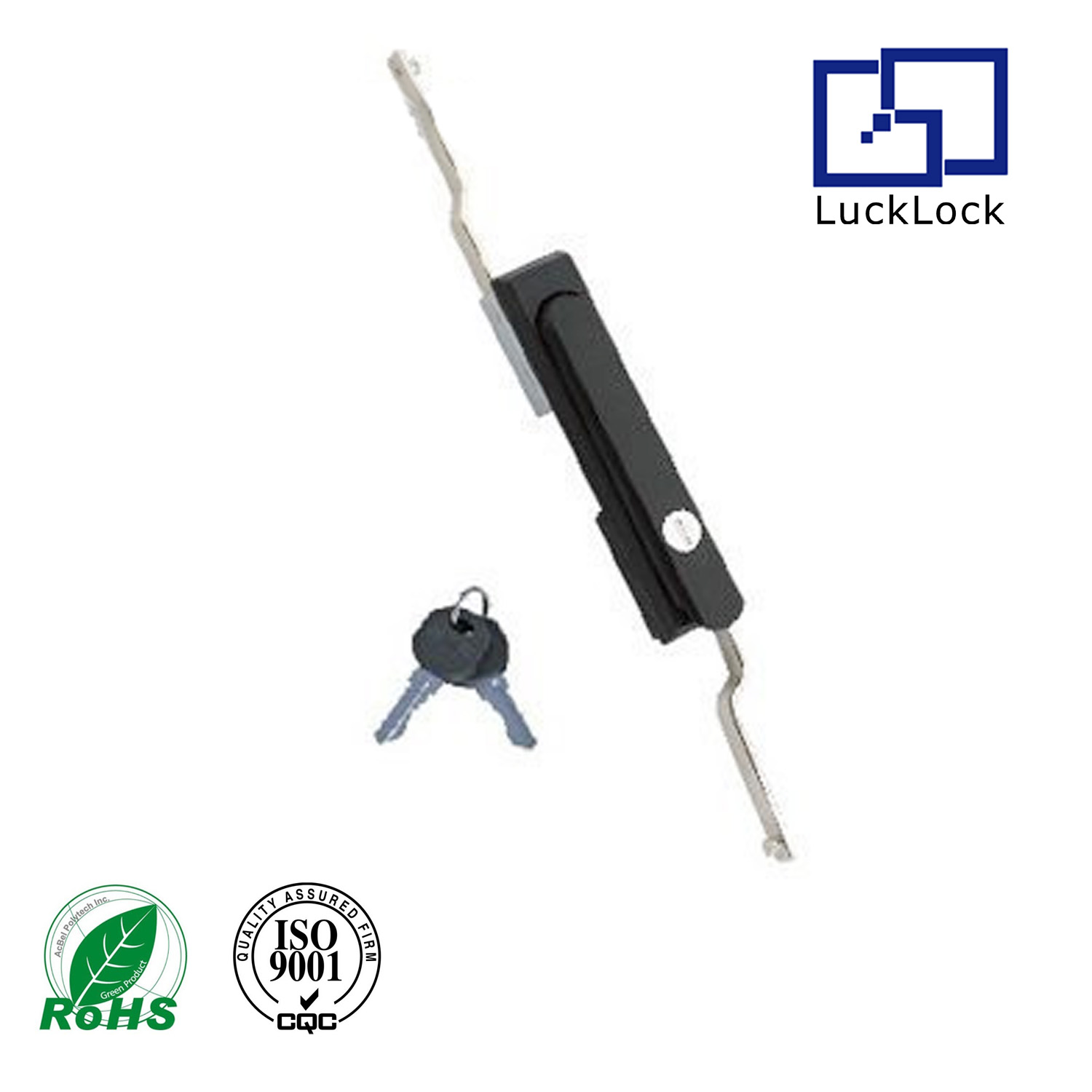 FS3187 PA6 Lock Body Rod control cabinet lock for Panel cabinet boxes metal file cabinet locks for Electric Switchgear electronic enclosure 19” racks Railway Train