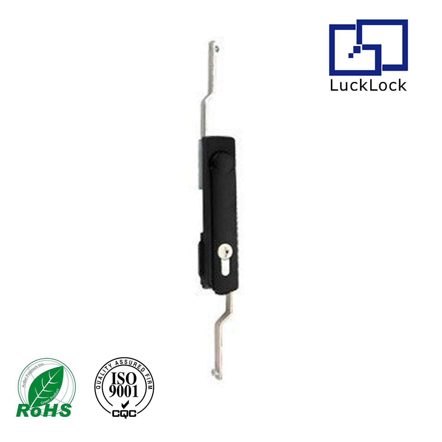 FS6053 PA6 Plastic lock body swing handle Rod Control lock for cabinet and Network cabinets use 3 point lock swing handle rod lock