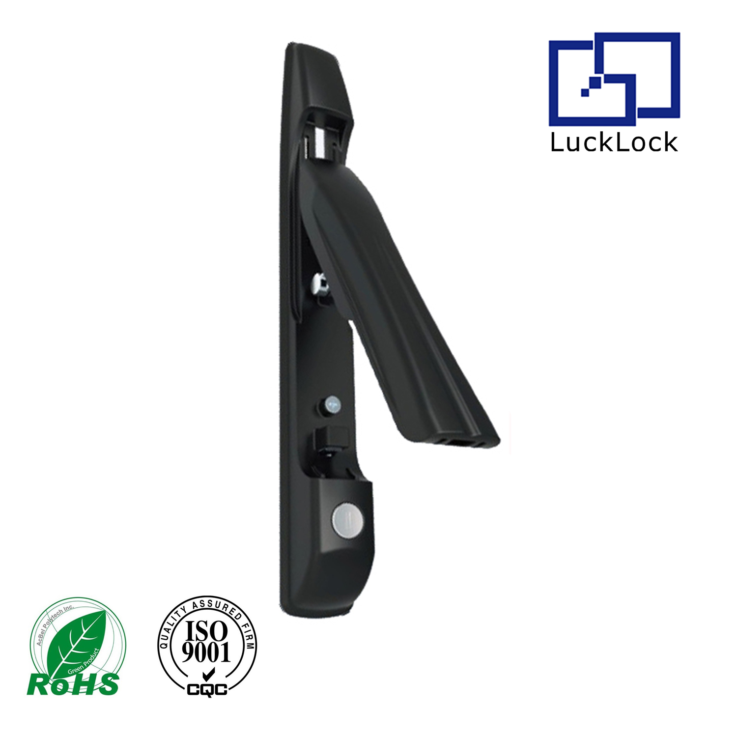 MS80091-1-1 Aluminum housing Zinc lock cylinder swing handle Rod Control lock for cabinet and Network cabinets use 3 point lock swing handle rod lock