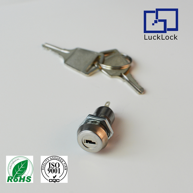 FS1263 12/16 19mm Diameter Electrical Panel Key Switch Lock Cylinder For Fireproof Cash Box