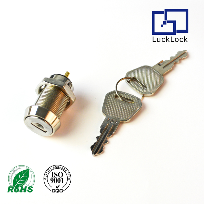FS1268 12/16 19mm Diameter Electrical Panel Key Switch Lock Cylinder For Fireproof Cash Box