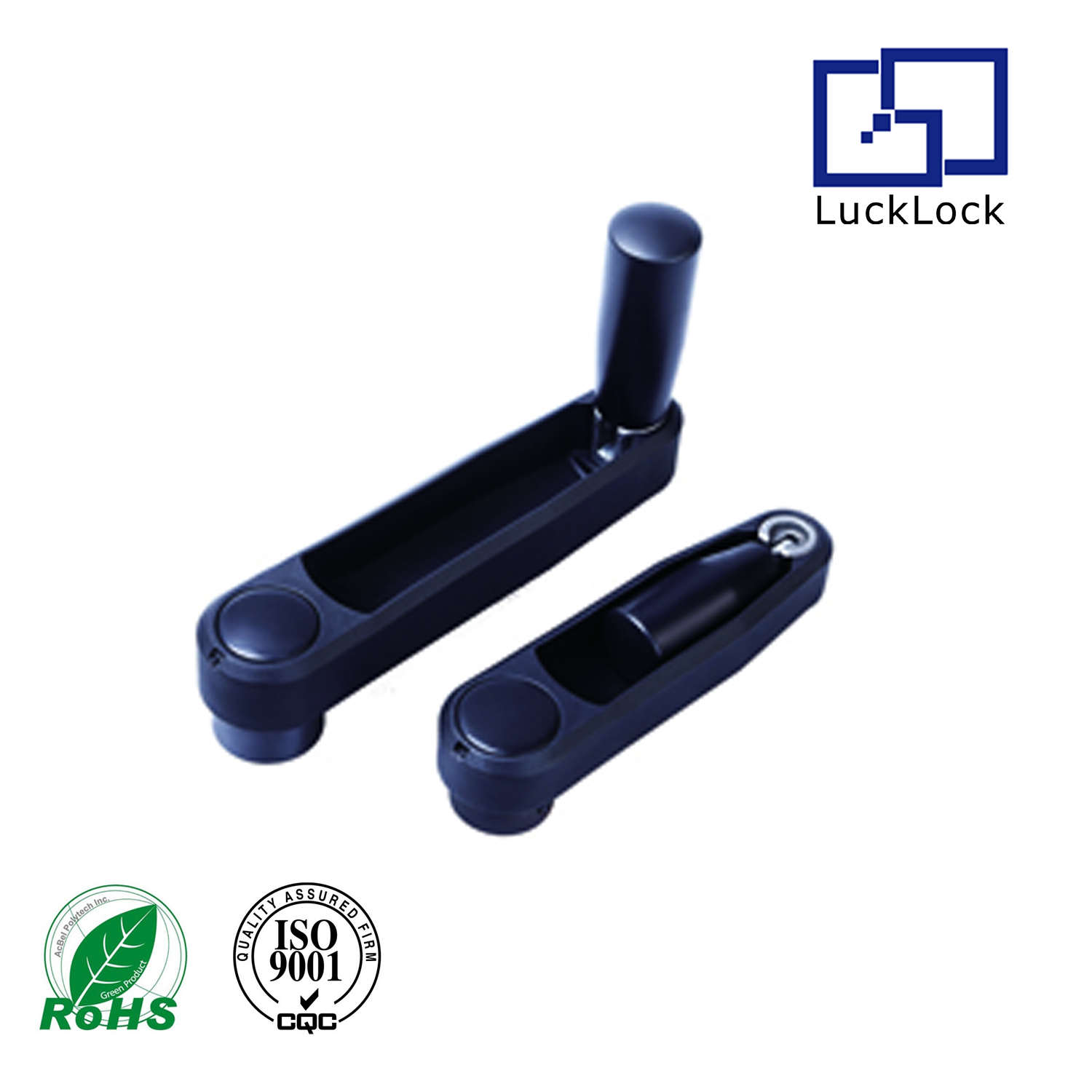 FS6203 Nylon Folding Revolving Handle,Square hole Mounted Crank Handle