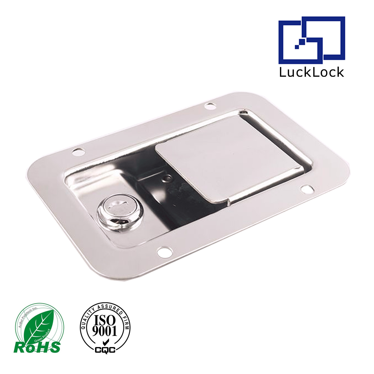 FS2295 MS866-7 Square Fire fighting Cabinet Lock With Handle And Flush Lock For Cupboard Door
