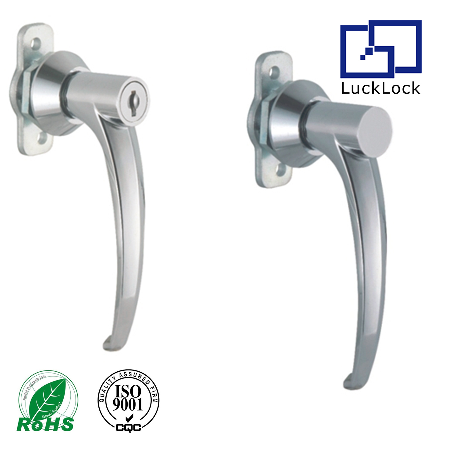 FS6346 MS303-a Thumb Cylinder Handle Locks With Handle Steel For Furniture And Safe Box