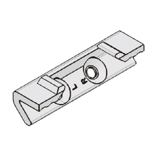 RG003-15 Zinc alloy lock rod fixing parts PA lock rod pull rod guide