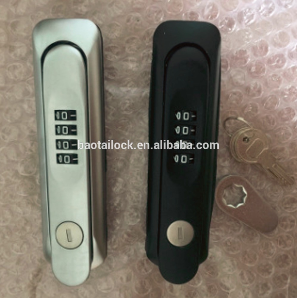 FS6262 MS819 Heavy Duty Black Powder Coated Zinc Alloy Outdoor 3 Point Cabinet Lock