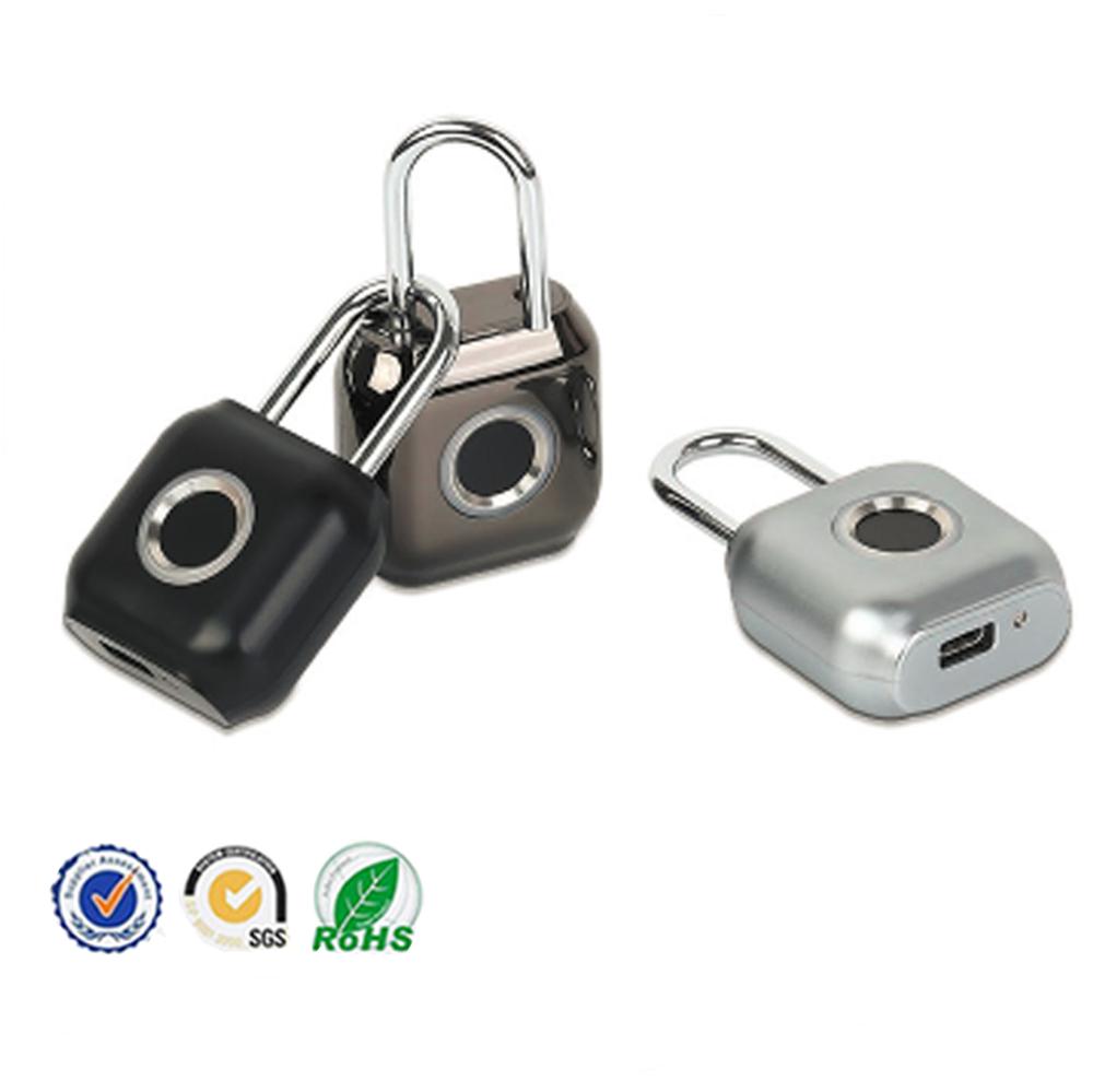 FS6446 Smart Fingerprint Padlock Dormitory Locker Warehouse Door Lock Waterproof Anti-theft Luggage Bag Fingerprint Lock