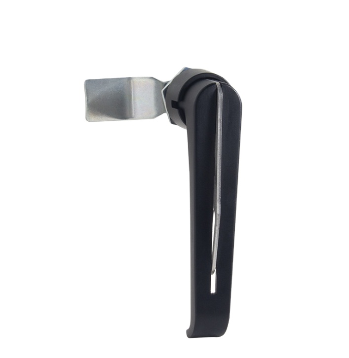 FS2328 Zinc Alloy Industrial Electrical Cabinet Bright Chrome Black Plated Door Handle Lock
