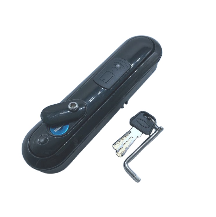 FS2178 Zinc Alloy Black Smart Access Control Lock Panel Compression Latch Different Key Insert Lock Swinghandle