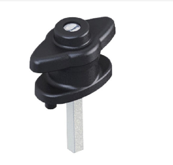 FS1250 MS323 Rotate 90 Degree To Open Zinc Alloy Handle Lock Painted Black Base