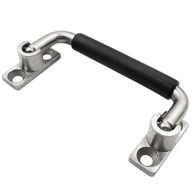 FS6976 Stainless steel folding handle Exquisite casting base with rubber sleeve movable handle