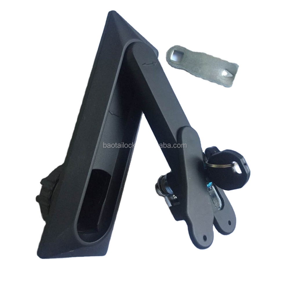 MS842 Nylon PA rod control handle lock 3 point lock for india market high quality Rod control outdoor cabinet lock
