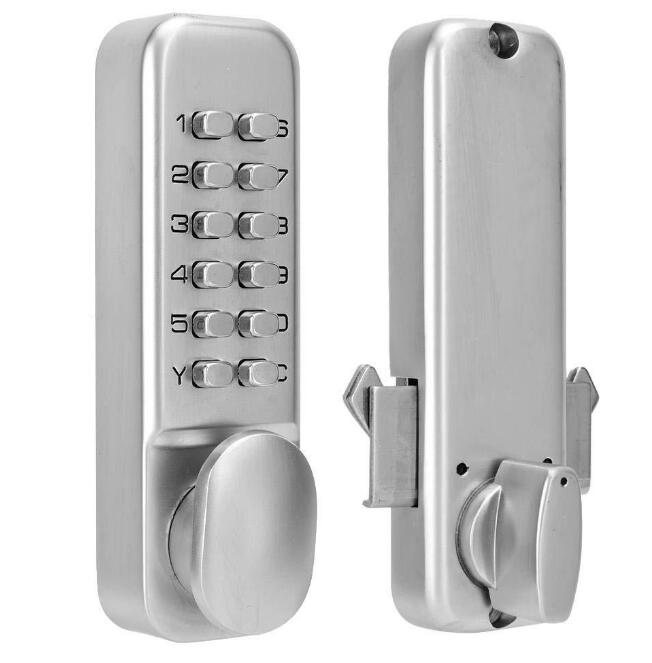 FS6998 New waterproof glass door lock combination button aluminum art sliding door outdoor mechanical password lock