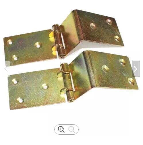FS7017 Large cold plate hinge 90 degree angled copper wooden box hinge
