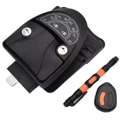 FS7047 Electronic remote control anti-theft password lock inside and outside double-open sojourn smart lock special whale lock