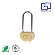 FS6223  Solid Brass Love Lock Double Heart Wish Padlock