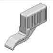 RG015 Zinc alloy lock rod fixing parts PA lock rod pull rod guide RG015-2