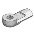 S1B3502A straight bolt lock fittings zinc alloy lock plate flat steel bolt
