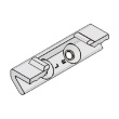 RG003-15 Zinc alloy lock rod fixing parts PA lock rod pull rod guide