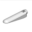 S1B6800X straight bolt lock fittings zinc alloy lock plate flat steel bolt