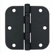 FS7001 Matte black 3.5-inch flat-open rounded hinge American spring door folding hinge