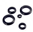 FS6595 High QualityBlack White PVC Waterproof Protective Ring Rubber Cable Wiring Grommets