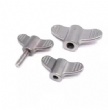 FS7150 Stainless Steel Nut Type Wing Knob Industrial Equipment Pull Handle