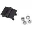 CL196 Black nylon hinges can be adjusted to any stop with stud hinge