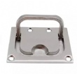 FS7042 Stainless Steel 316 Mirror Polished Square Floor Buckle Hardware Square Pull Ring Marine Floor Buckle